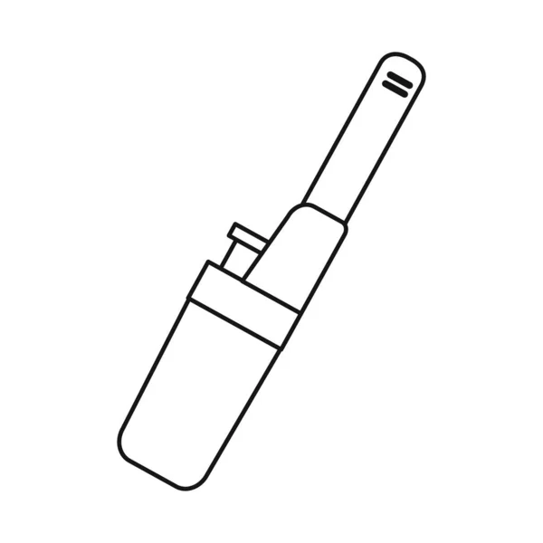 Illustration vectorielle de la cigarette et icône électronique. Graphique de l'illustration vectorielle du stock de cigarettes et de tabac . — Image vectorielle