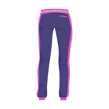 Pantolon vektör simgesi. Çizgi film vektör simgesi beyaz arka plan pantolonunda izole edildi.