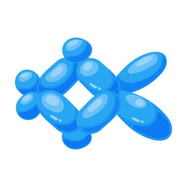 Balon balığı vektör simgesi. Çizgi film vektör simgesi beyaz arka plan balon balığında izole edildi.