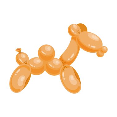 Balon deve vektör simgesi. Karikatür vektör simgesi beyaz arka plan balon deve izole.