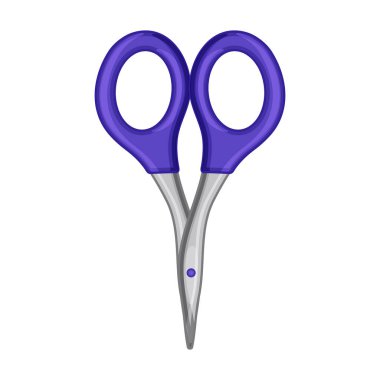 Makas vektör simgesi. Çizgi film vektör simgesi beyaz arkaplan makasında izole edildi.