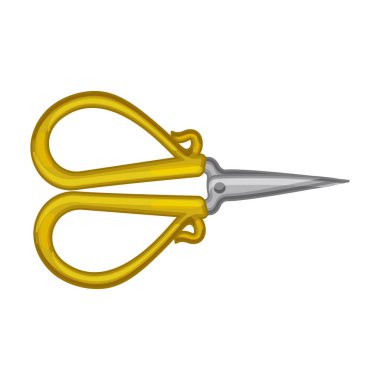 Makas vektör simgesi. Çizgi film vektör simgesi beyaz arkaplan makasında izole edildi.