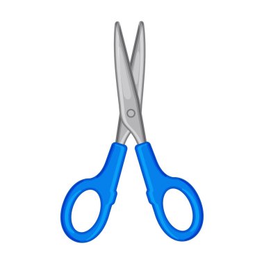 Makas vektör simgesi. Çizgi film vektör simgesi beyaz arkaplan makasında izole edildi.