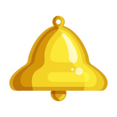 Çan bildirim vektörü simgesi. Çizgi film vektör simgesi beyaz arkaplan çan bildiriminde izole edildi.