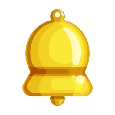 Çan bildirim vektörü simgesi. Çizgi film vektör simgesi beyaz arkaplan çan bildiriminde izole edildi.