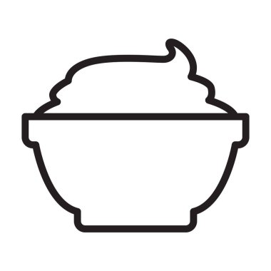 Ketçap vektör simgesi. Taslak vektör simgesi beyaz arkaplan ketçapında izole edildi.