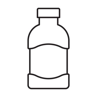 Ketçap vektör simgesi. Taslak vektör simgesi beyaz arkaplan ketçapında izole edildi.