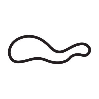 Hardal vektör simgesi. Beyaz arkaplan hardalında izole edilmiş dış hat vektör simgesi.