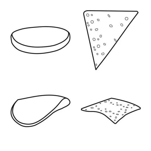 Vektor ilustrasi makanan cepat saji dan bahan ikon. Set dari fastfood dan masakan vektor saham ilustrasi. - Stok Vektor