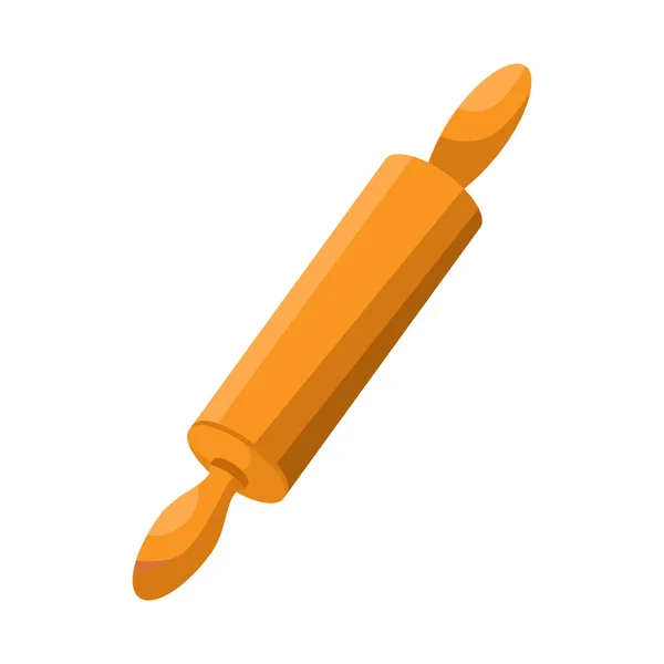 滚动销和烹调图标的矢量插图。Set of rolling-pin and dough vector icon for stock. — 图库矢量图片