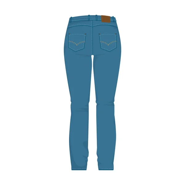 Jeans Vektor icon.Cartoon Vektor Symbol isoliert auf weißem Hintergrund Jeans. — Stockvektor