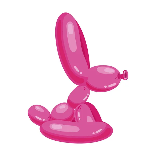 Balloon rabbit vector icon.Cartoon vector icon isolated on white background balloon rabbit. — Stock Vector