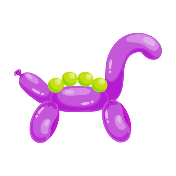 Balloon dinosaur vector icon.Cartoon vector icon isolated on white background balloon dinosaur. — Stock Vector
