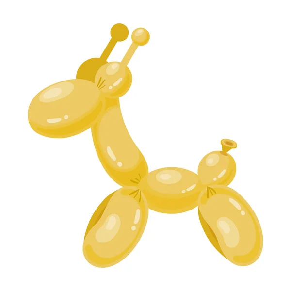 Ballon giraffe vector icon.Cartoon vector pictogram geïsoleerd op witte achtergrond ballon giraffe. — Stockvector