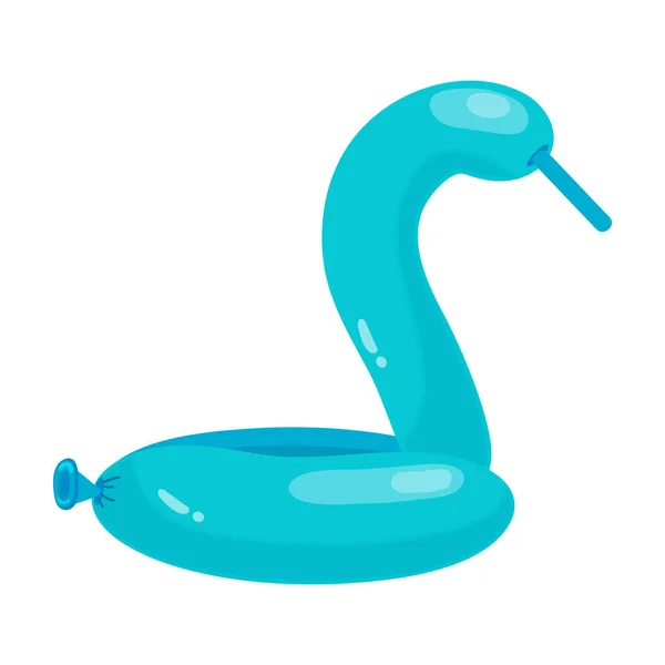 Globo cisne vector icon.Cartoon icono del vector aislado en el cisne globo de fondo blanco . — Archivo Imágenes Vectoriales