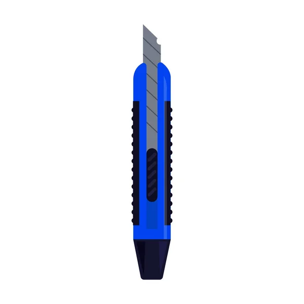 Icône vectorielle de couteau de papeterie. Icône vectorielle de bande dessinée isolée sur fond blanc couteau de papeterie . — Image vectorielle