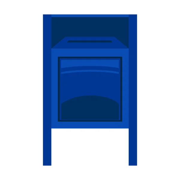 Ícone vetorial do Mailbox icon.Cartoon isolado na caixa de correio de fundo branco . — Vetor de Stock