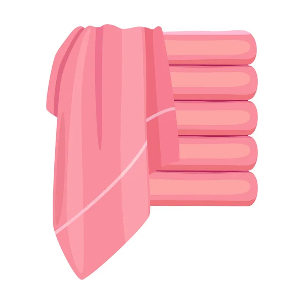 Pila de toalla vector icon.Cartoon icono del vector aislado en el fondo blanco pila toalla . — Vector de stock