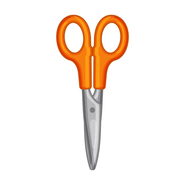 Scissor vector icon.Cartoon vector icon isolated on white background scissor. — 스톡 벡터