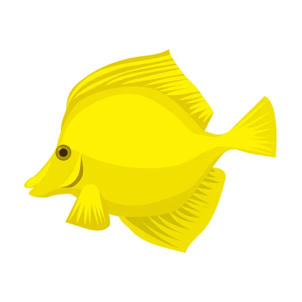 Tropische vis vector icon.Cartoon vector pictogram geïsoleerd op witte achtergrond tropische vissen. — Stockvector