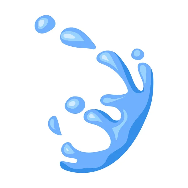 Water splash vector icon.Cartoon vector icon isolated on white background water splash. — Stock Vector