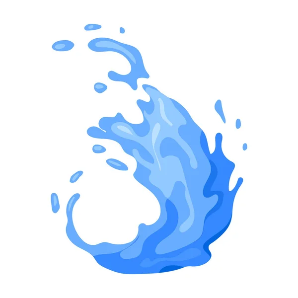 Water splash vector icon.Cartoon vector pictogram geïsoleerd op witte achtergrond water plons. — Stockvector