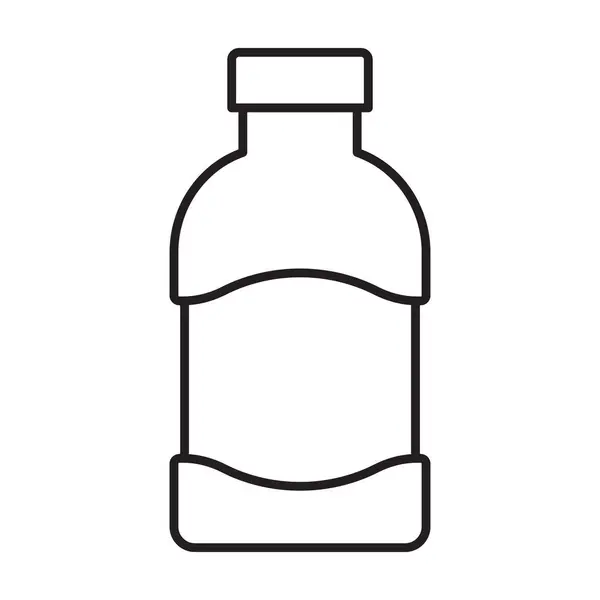 Icono de vector de Ketchup. Icono de vector de contorno aislado en ketchup de fondo blanco . — Vector de stock