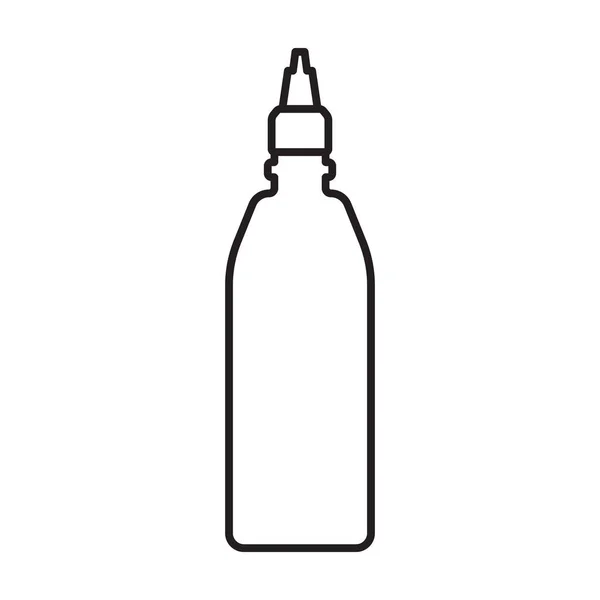 Ketchup-Vektorsymbol. Umrissvektorsymbol isoliert auf weißem Hintergrund Ketchup. — Stockvektor