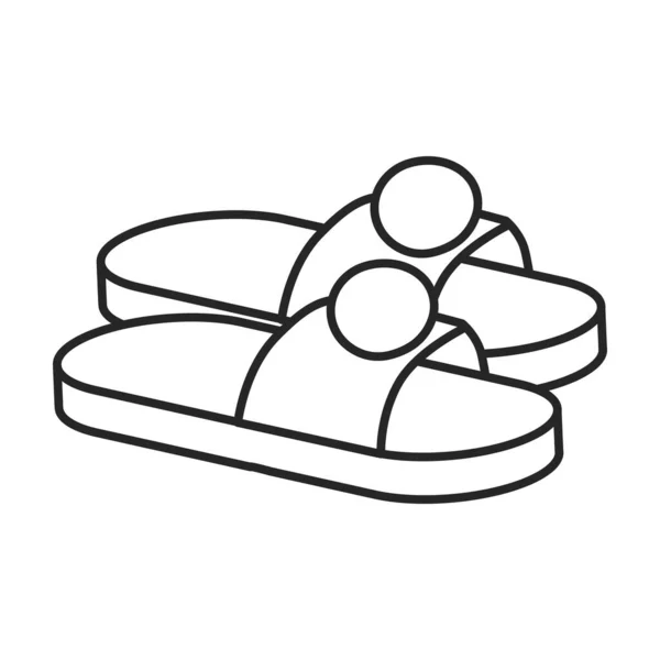 Schuh-Vektor-Symbol.Umrissvektorsymbol isoliert auf weißem Hintergrund Schuh. — Stockvektor