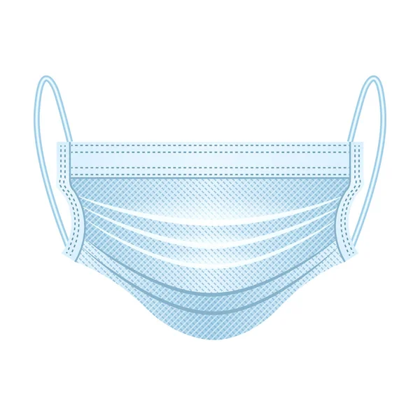 Medisch masker vector icon.Realistische vector pictogram geïsoleerd op witte achtergrond medisch masker. — Stockvector