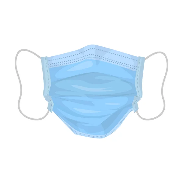 Medisch masker vector icon.Cartoon vector pictogram geïsoleerd op witte achtergrond medisch masker. — Stockvector