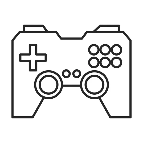 Jogo de joystick vetor icon.Outline vetor ícone isolado no fundo branco jogo de joystick . — Vetor de Stock