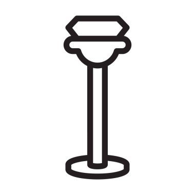 Delinmiş vektör simgesi için mücevher. Taslak vektör simgesi delinmiş için beyaz arkaplan mücevheri üzerinde izole edilmiş. .