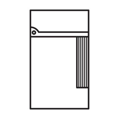 Daha hafif vektör simgesi. Taslak vektör simgesi beyaz arkaplanda izole edildi .