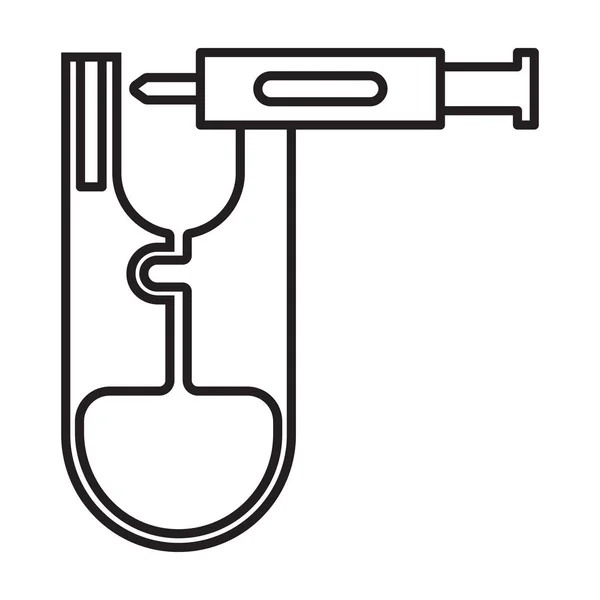 Piercing de icono vectorial de pistola.Icono vectorial de contorno aislado sobre fondo blanco piercing de arma . — Archivo Imágenes Vectoriales