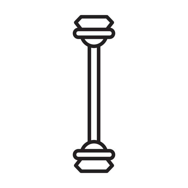 Joya para iconos de vectores perforados.Icono de vectores de contorno aislado sobre una joya de fondo blanco para piercings  . — Archivo Imágenes Vectoriales