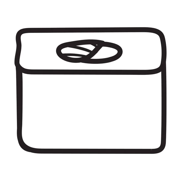 Sushi vector icon.Outline vector pictogram geïsoleerd op witte achtergrond japanse voedsel. — Stockvector