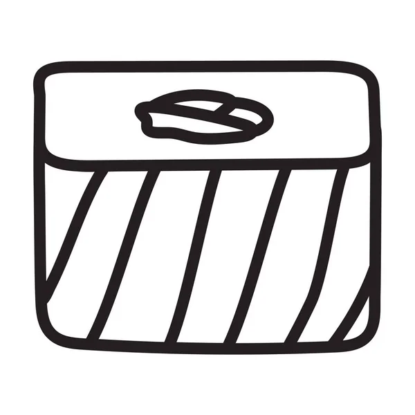 Sushi vektor ikon.Vektor ikon elszigetelt fehér háttér japán élelmiszer. — Stock Vector