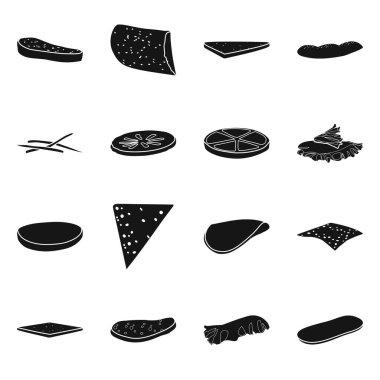 Lezzetli ve pişirme ikonunun izole nesnesi. Ağ için lezzetli ve sandviç sembolü..