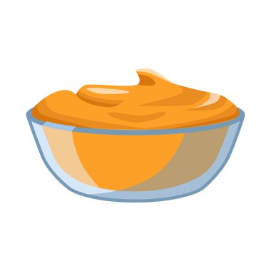 Ayrı bir kase ve fıstık ikonu. Ağ için kâse ve tereyağı sembolü.