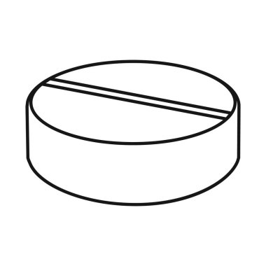 Hap ve uyuşturucu logosunun vektör tasarımı. Ağ için hap ve kapsül stok sembolü web ögesi.