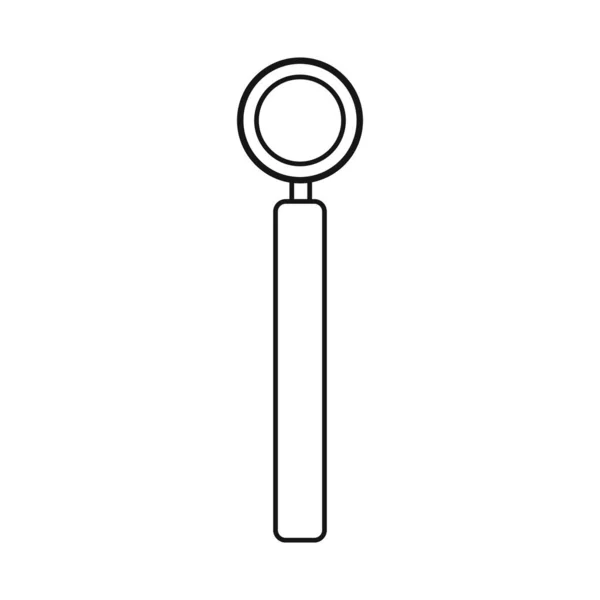 Векторная иллюстрация зеркала и логотипа инструмента. Графика векторной иллюстрации зеркала и оборудования . — стоковый вектор