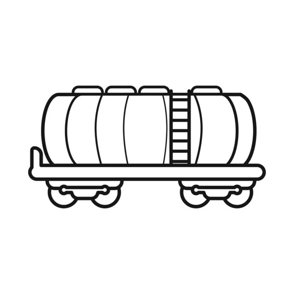 Vectorontwerp van wagen en stortbak logo. Web element van wagen en tank voorraad vector illustratie. — Stockvector