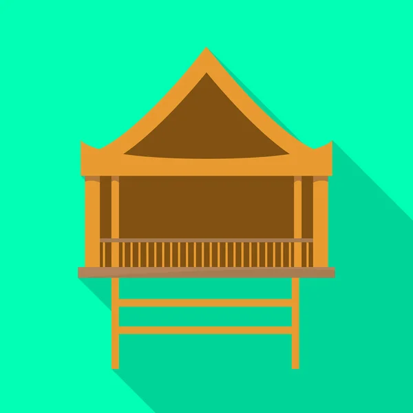 Vector illustration of stilts and wood icon. Collection of stilts and patio vector icon for stock. — Stock Illustration Vector illustration of stilts and wood icon. Collection of stilts and patio vector icon for stock. Stock Vector