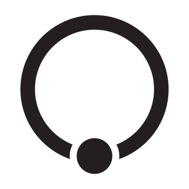 Piercing vektör simgesi için mücevher. Siyah vektör simgesi delinmiş için beyaz arka plan mücevheri üzerinde izole edilmiş. .