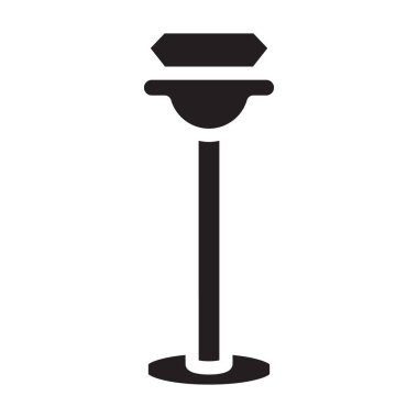 Piercing vektör simgesi için mücevher. Siyah vektör simgesi delinmiş için beyaz arka plan mücevheri üzerinde izole edilmiş. .