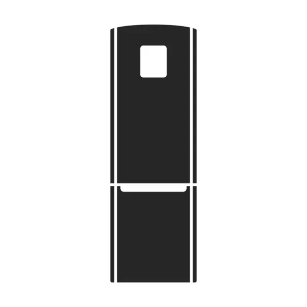 Сучасний холодильник вектор значок. чорний вектор значок ізольований на білому тлі сучасний холодильник . — стоковий вектор