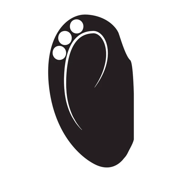Piercing de icono de vector de oreja. Icono de vector negro aislado sobre fondo blanco piercing de oreja  . — Vector de stock
