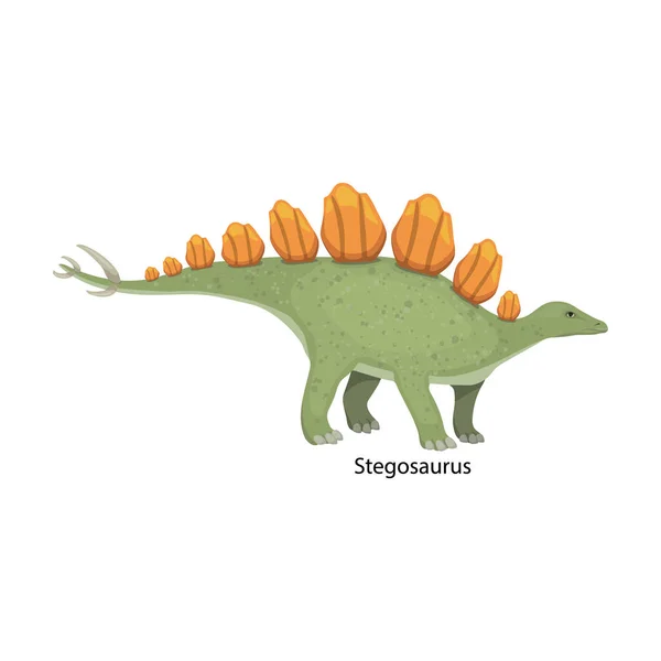 Icono de vector de dinosaurio. Icono de vector de dibujos animados aislado en dinosaurio de fondo blanco . — Archivo Imágenes Vectoriales