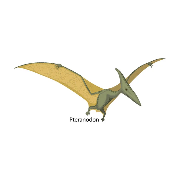 Icono de vector de dinosaurio ancestral. Icono de vector de dibujos animados aislado sobre fondo blanco dinosaurio antiguo . — Archivo Imágenes Vectoriales